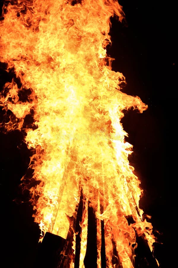 Big flaming bonfire stock photo Big flaming bonfire stock photo