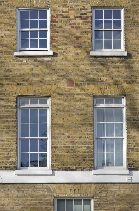 Big Front Windows in Islington London UK Stock Image Image of beauty