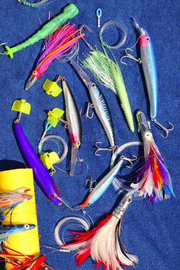 Big Game Fishing Lures Hook for Tuna Marlin Stock Photo - Image of lures,  imitation: 15355888