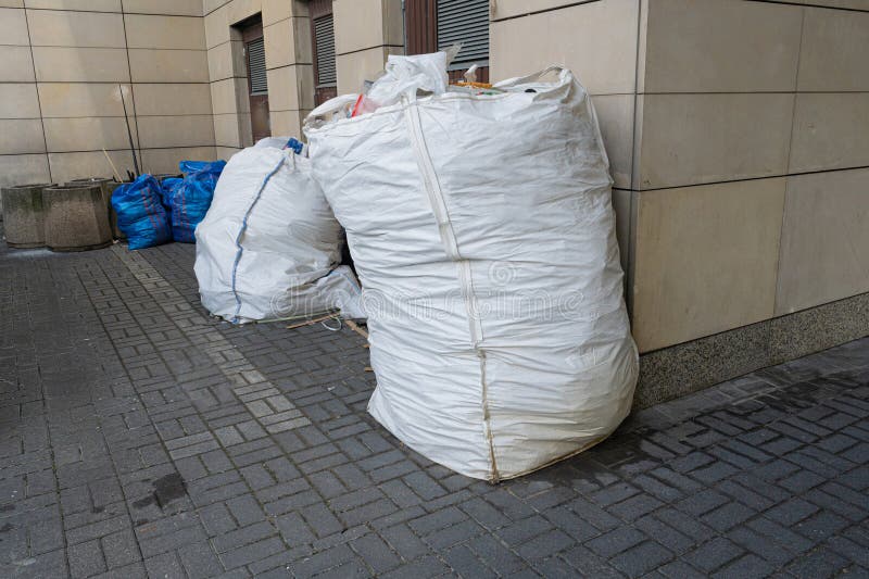 Big Garbage Sack, Plastic Bags for Debris, Construction Junk Removal, Waste Industry, Large