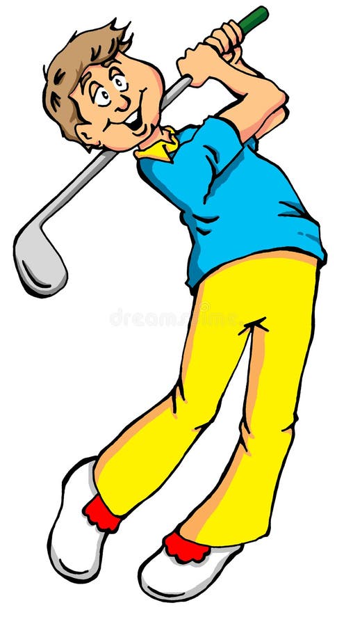 Big Golf Swing stock vector. Illustration of green, challenge - 36537487