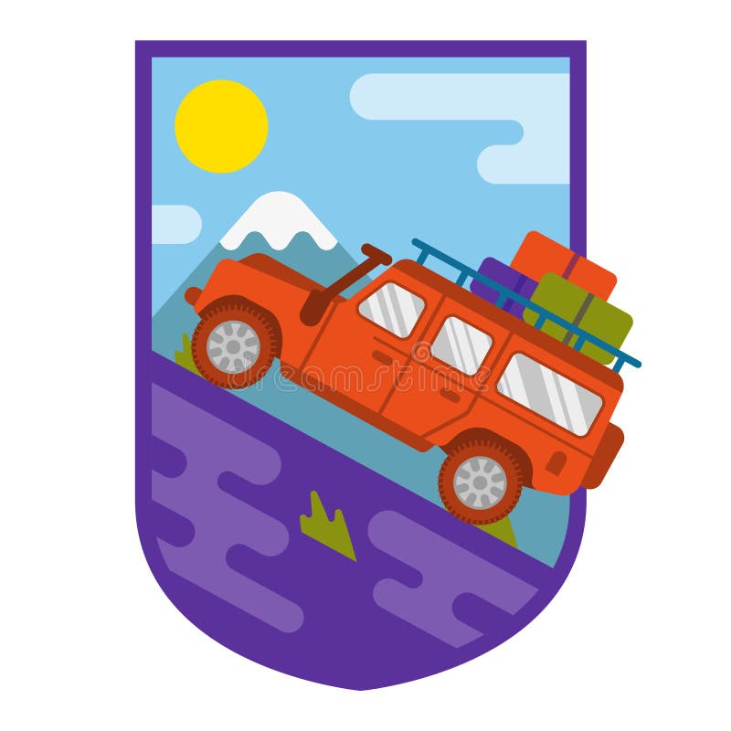 Travel truck car royalty free illustration Travel truck car royalty free illustration