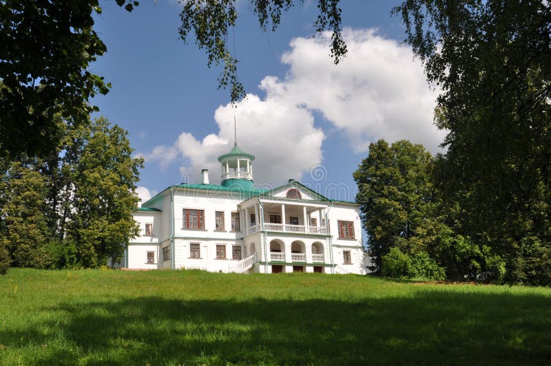 Big house in the museum Nekrasova Karabikha.