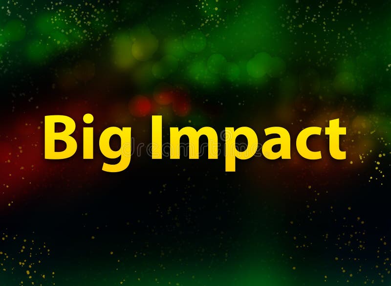 Big Impact Abstract Bokeh Dark Background Stock Illustration