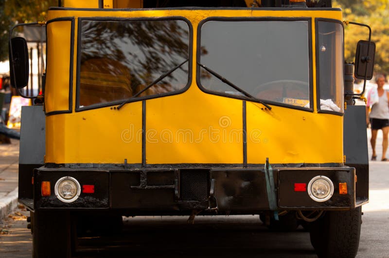 Big industrial car stock image. Image of front, work 23132907