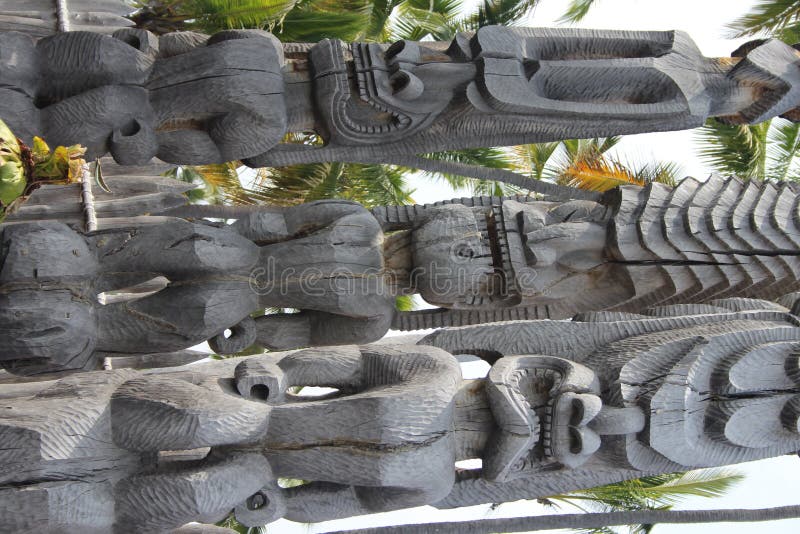 Big Island Hawaii Tiki Statues