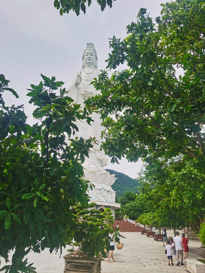 The Big Lady Buddha Statue in Da Nang, Vietnam. Editorial Photography