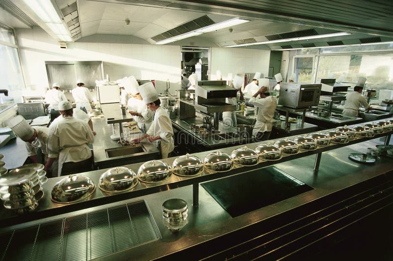 Big luxury restaurant kitchen