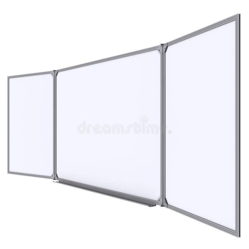 White Board on the Wall Stock Illustration Illustration of