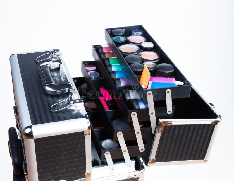 Big makeup case stock image. Image of beautician, closeup 38993453