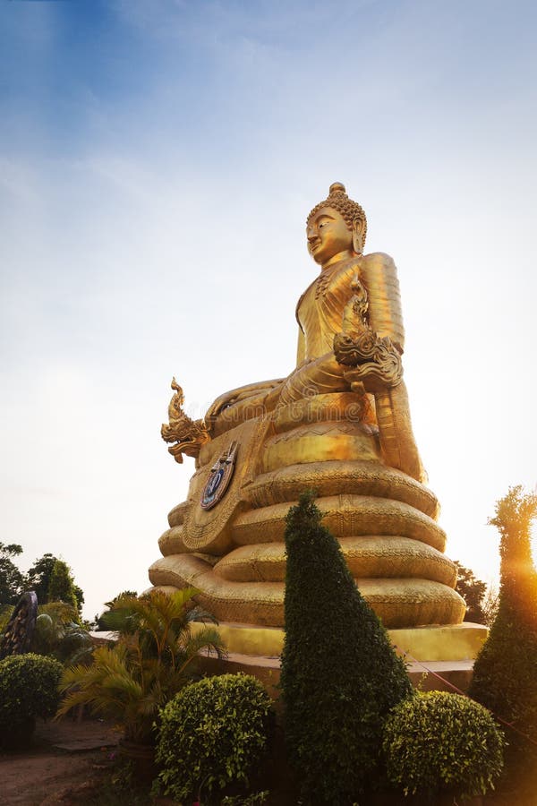 Big marble buddha statue Phuket island, Thailand