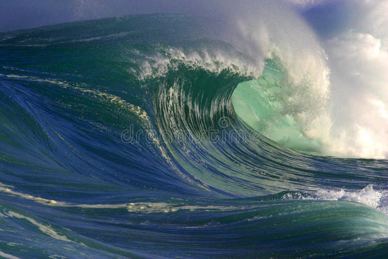 Big Ocean Wave in Hawaii
