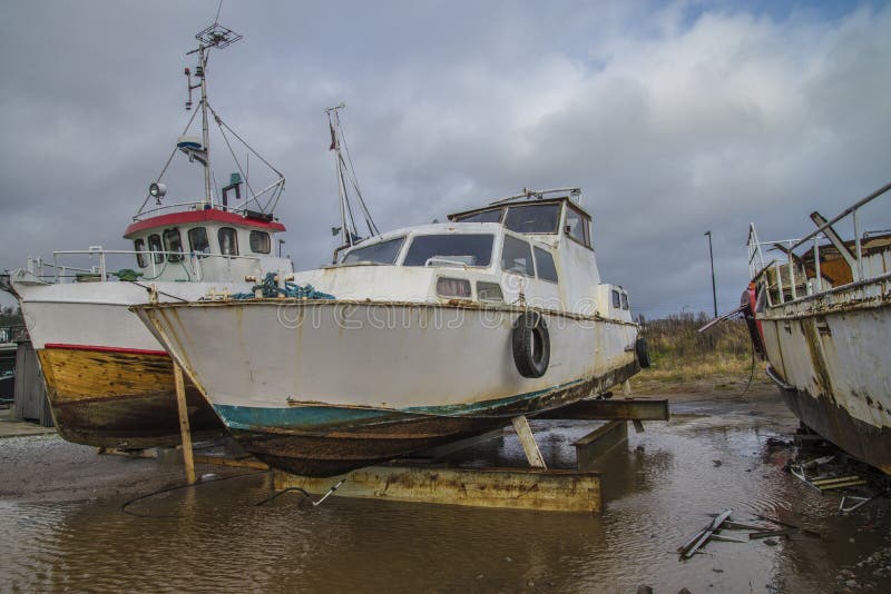 Big old rusty steel boat stock image. Image of marine ...