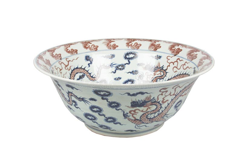 Big painted ceramic vase stock image. Image of plates 86611601