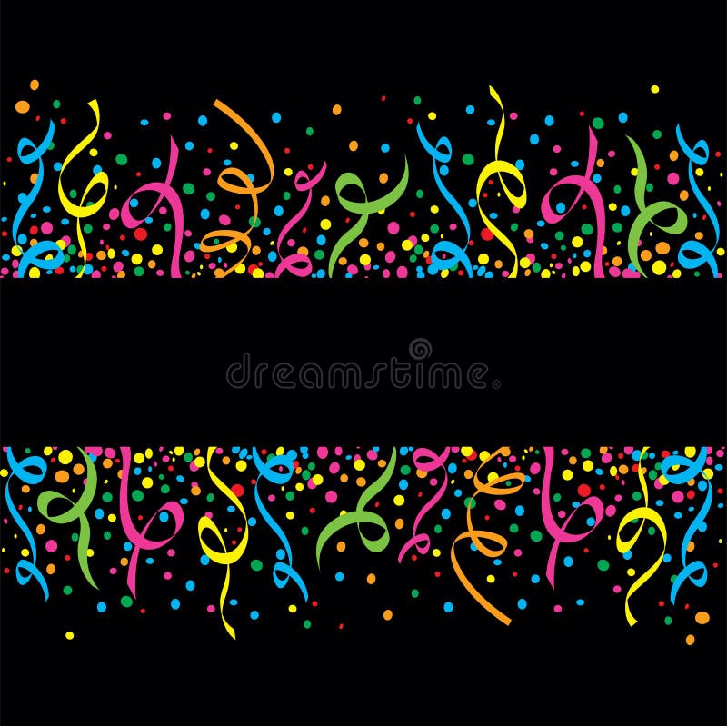 Background Party Streamers Confetti Illustration Stock Vector (Royalty  Free) 54543061
