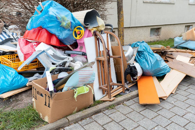 Broken Furniture In A Trashed Room Stock Image Image of cluttered