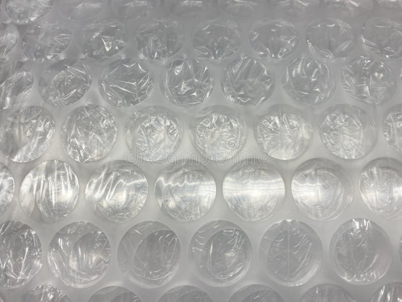 Big Plastic Bubble Wrap Sheet Roll Side View Stock Image - Image of
