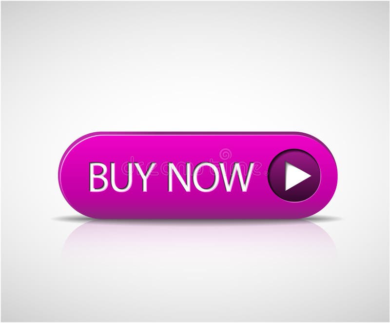 Big purple buy now button royalty free illustration