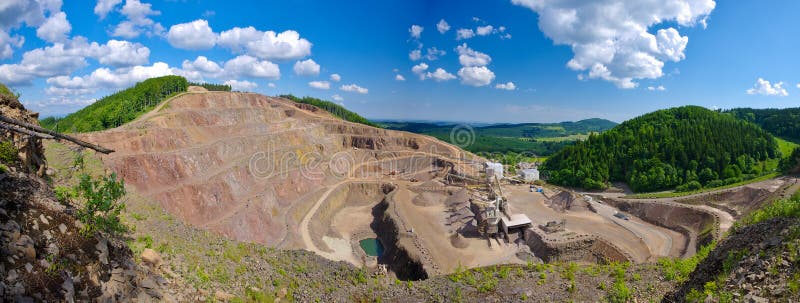 Big quarry royalty free stock images