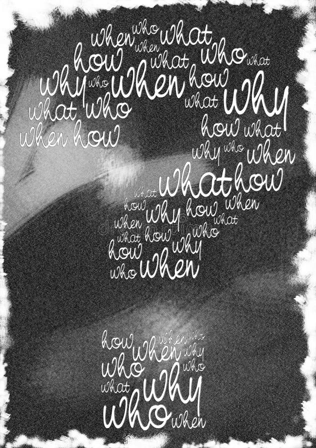 Big Question stock image