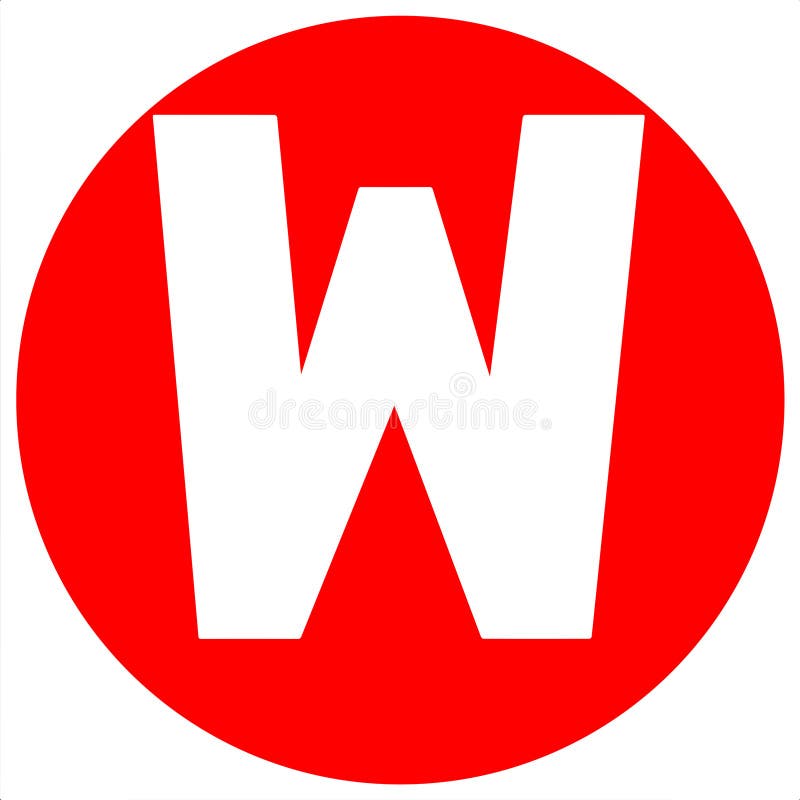 Big Red Dot Letters and Numbers Stock Illustration Illustration of