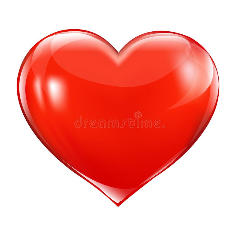 Big Red Heart royalty free illustration