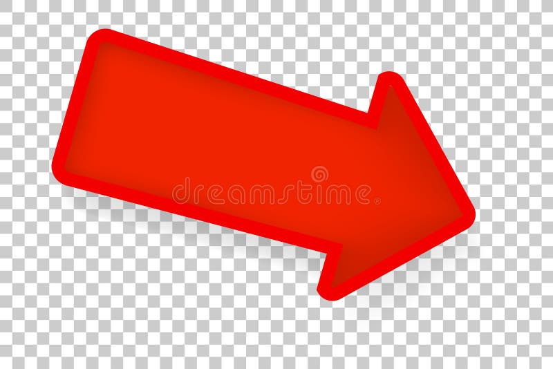 Thick Red Arrow Stock Illustrations – 177 Thick Red Arrow Stock