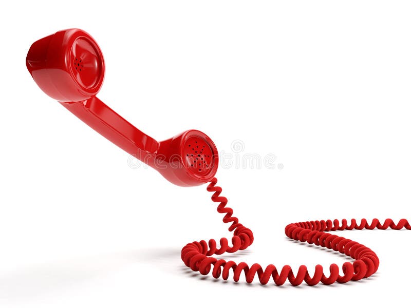 A big red receiver royalty free illustration