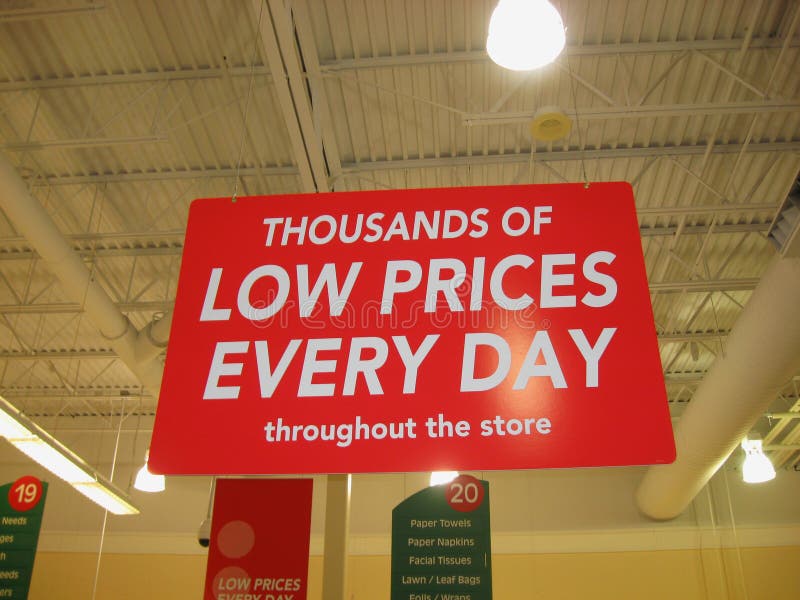 Big Red Shiny Retail Sale Shopping Sign