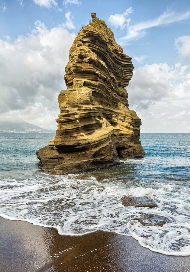 Big rock in the ocean. stock image. Image of water, landscape 67594233