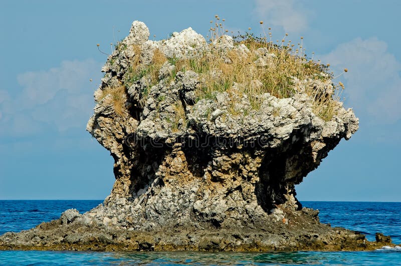 Big rock in the sea