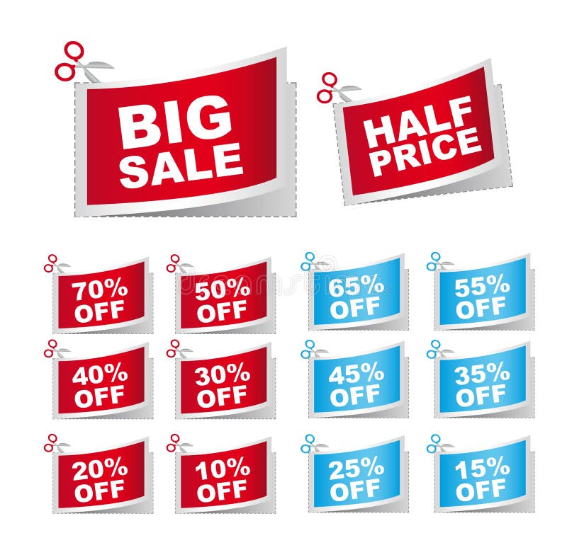 Sale slogans stock vector. Illustration of commercial 8852924