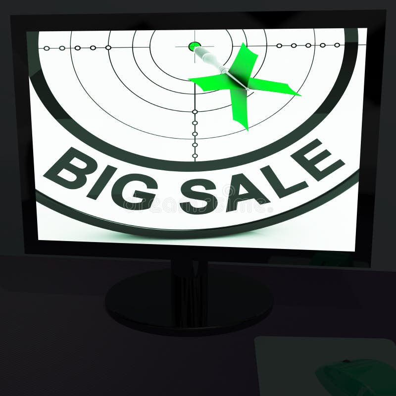 Big Sale On Monitor Shows Big Promotions.