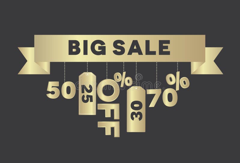 Big sale vector stock vector. Illustration of market - 51835320