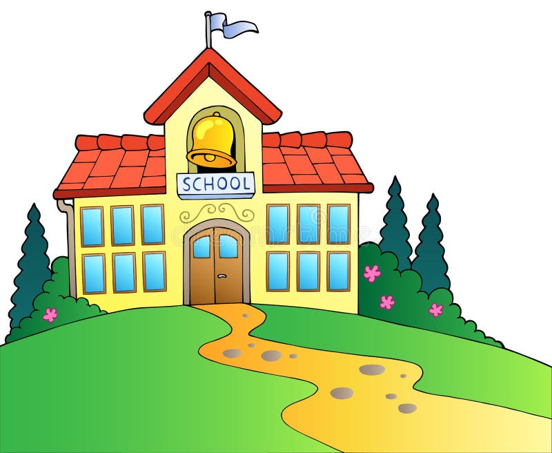 Big school building royalty free illustration Big school building royalty free illustration