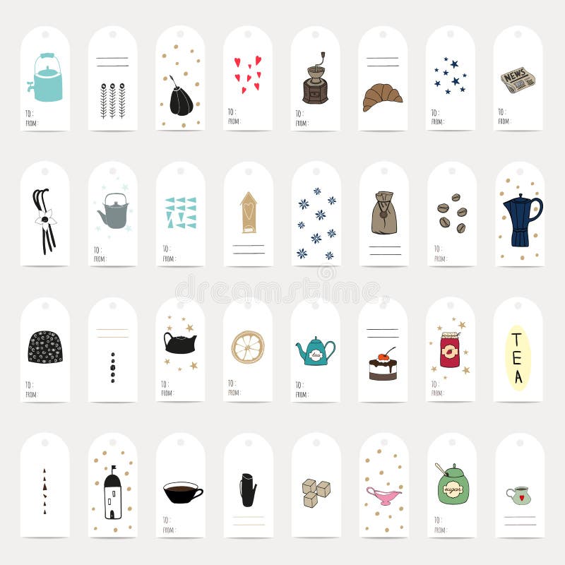 Teapot tags stock vector. Illustration of kitchen, coffee 15122559