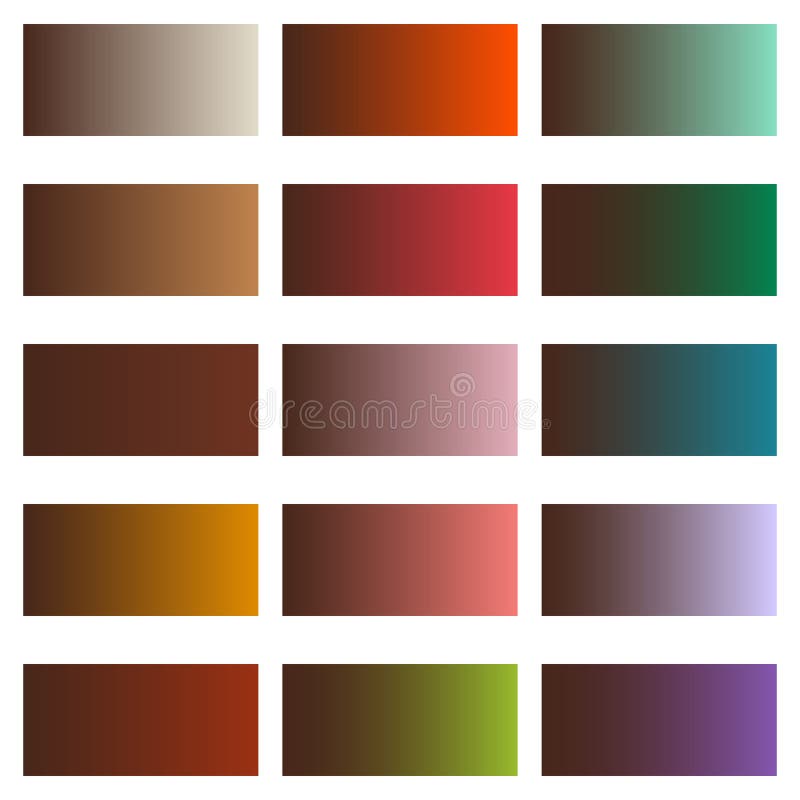 Big set of gradient backgrounds stock illustration