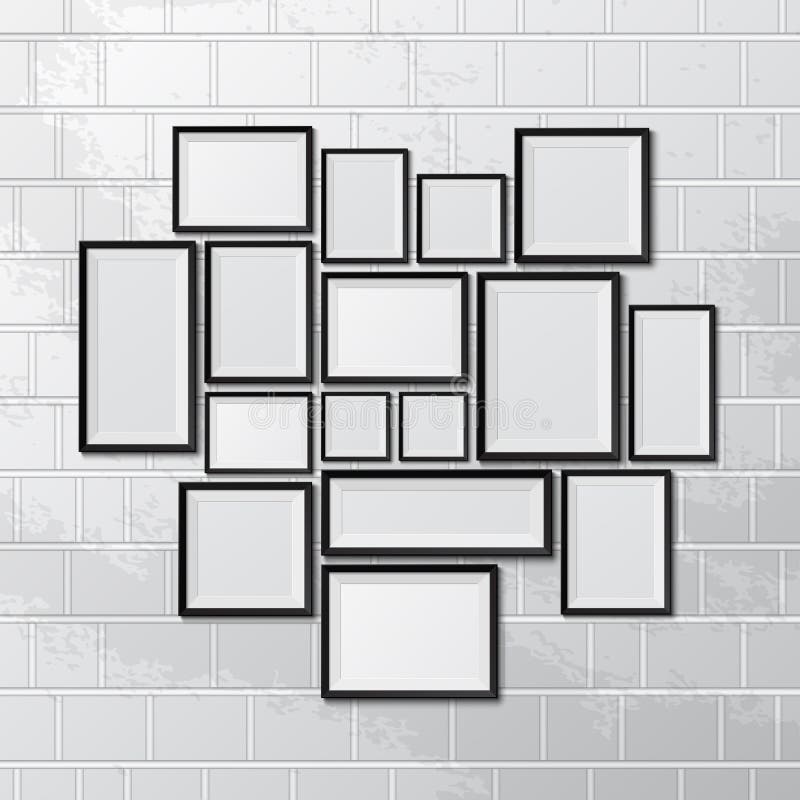 Big set of picture frames stock illustration Big set of picture frames stock illustration