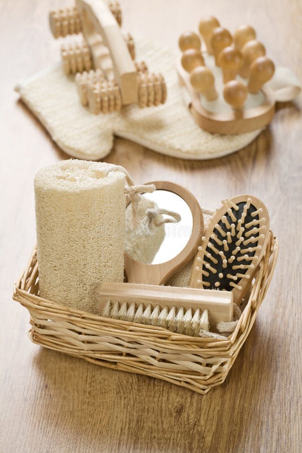 Big set of toilet articles stock image. Image of bast 17356875