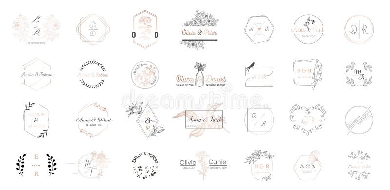 Mm Wedding Monogram Stock Illustrations – 297 Mm Wedding Monogram Stock  Illustrations, Vectors & Clipart - Dreamstime