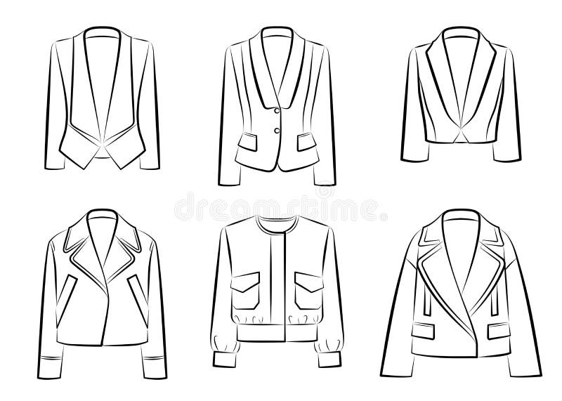 Jackets stock vector. Illustration of beauty, clip, fashion - 31724573