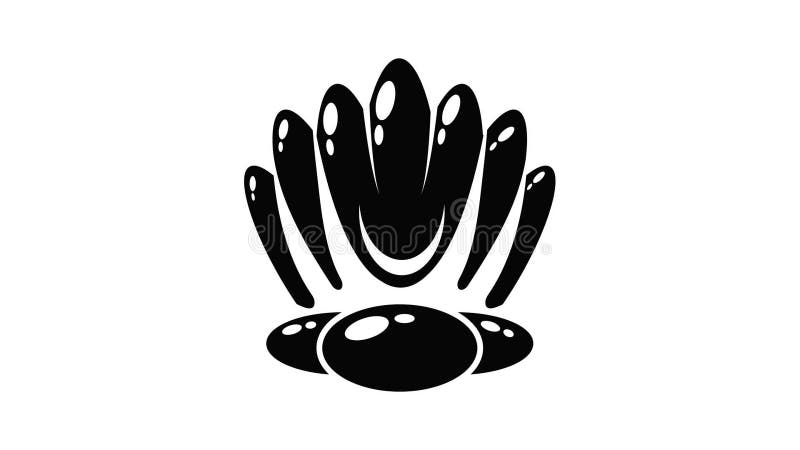 Big shell icon animation stock illustration