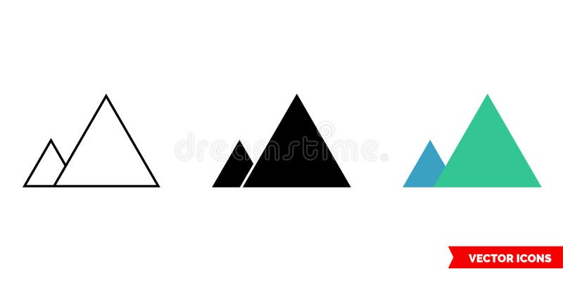 Colorful Triangle Icon