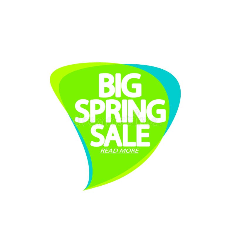 Big Spring Sale, bubble banner design template, discount tag, app icon, vector illustration stock illustration Big Spring Sale, bubble banner design template, discount tag, app icon, vector illustration stock illustration