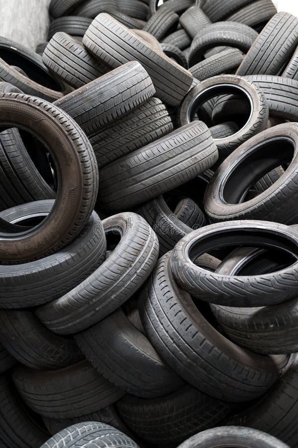 Big Stack Of Disposed Black Tires Editorial Photography Image Of