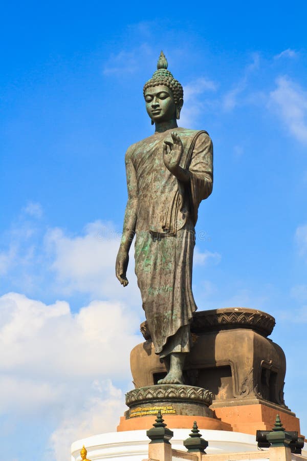 Big standing buddha statue