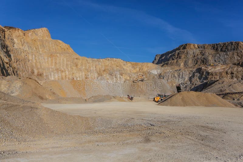 Big stone quarry in Serbia stock image. Image of industrial 66613337