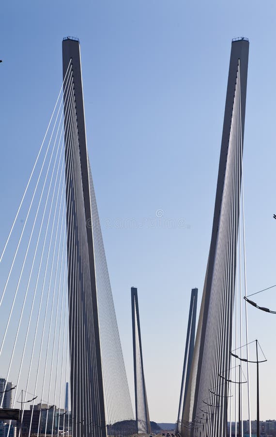 Big suspension bridge stock photo. Image of detail, landmark 39549472