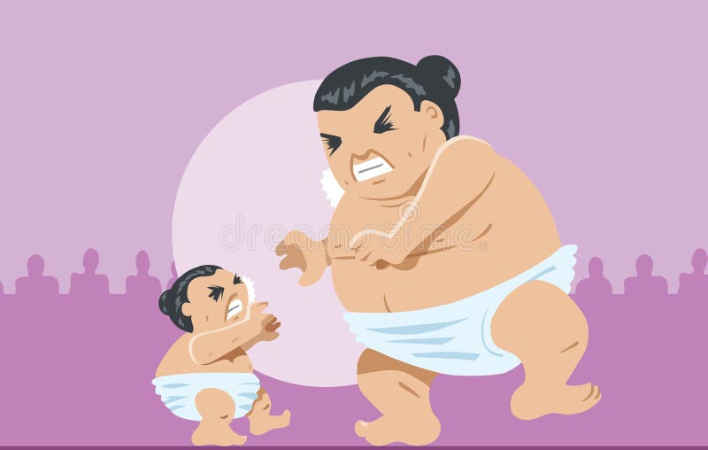picture Giant Baby Sumo Wrestler big sumo stock illustrations 438 big