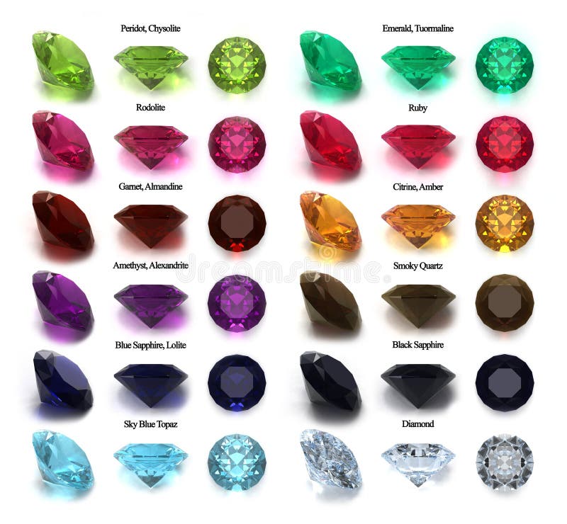 Big unique gems collection stock photo. Image of jewel - 7425460